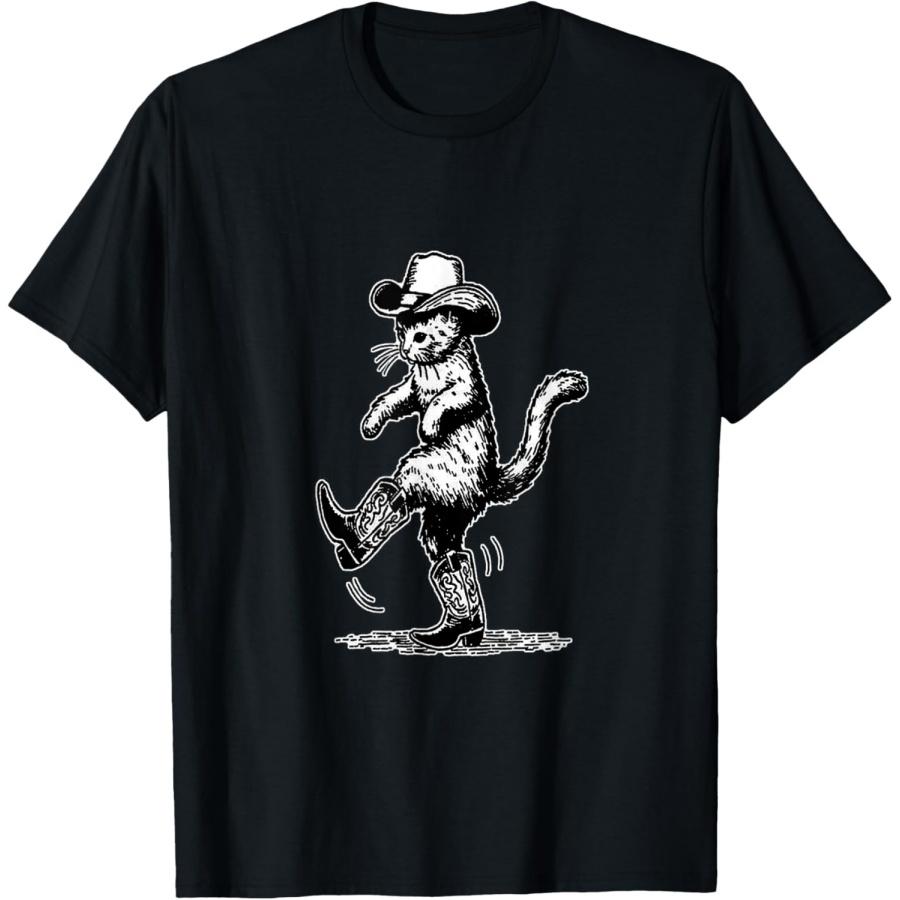 

Cat With Cowboy Hat & Boots Cowgirl Western Country T-Shirt(1) XXXXXL різнокольоровий