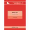 Analysis ( ) (Hindustan Book Agency) This Is Part One of a Twovolume Introduction