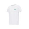 Li Ning Table Tennis Series Logo Print Breathable Moisture-Wicking Sports Casual Short Sleeve T-Shirt Unisex Tops White ATSV607-2