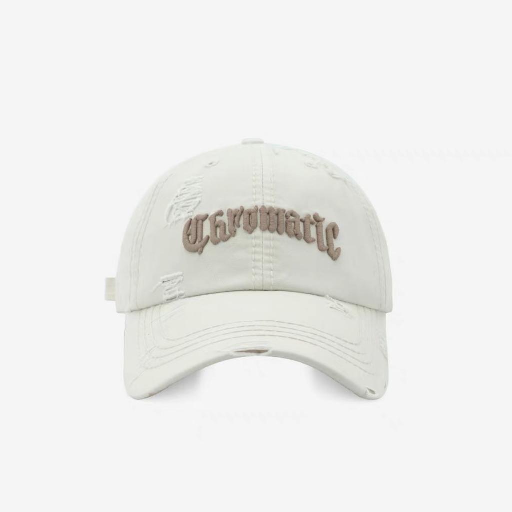 Three dimensional Letter Embroidery Baseball Cap  A Korean Style Fashionable Street Cap with Holes for Both Men and Women