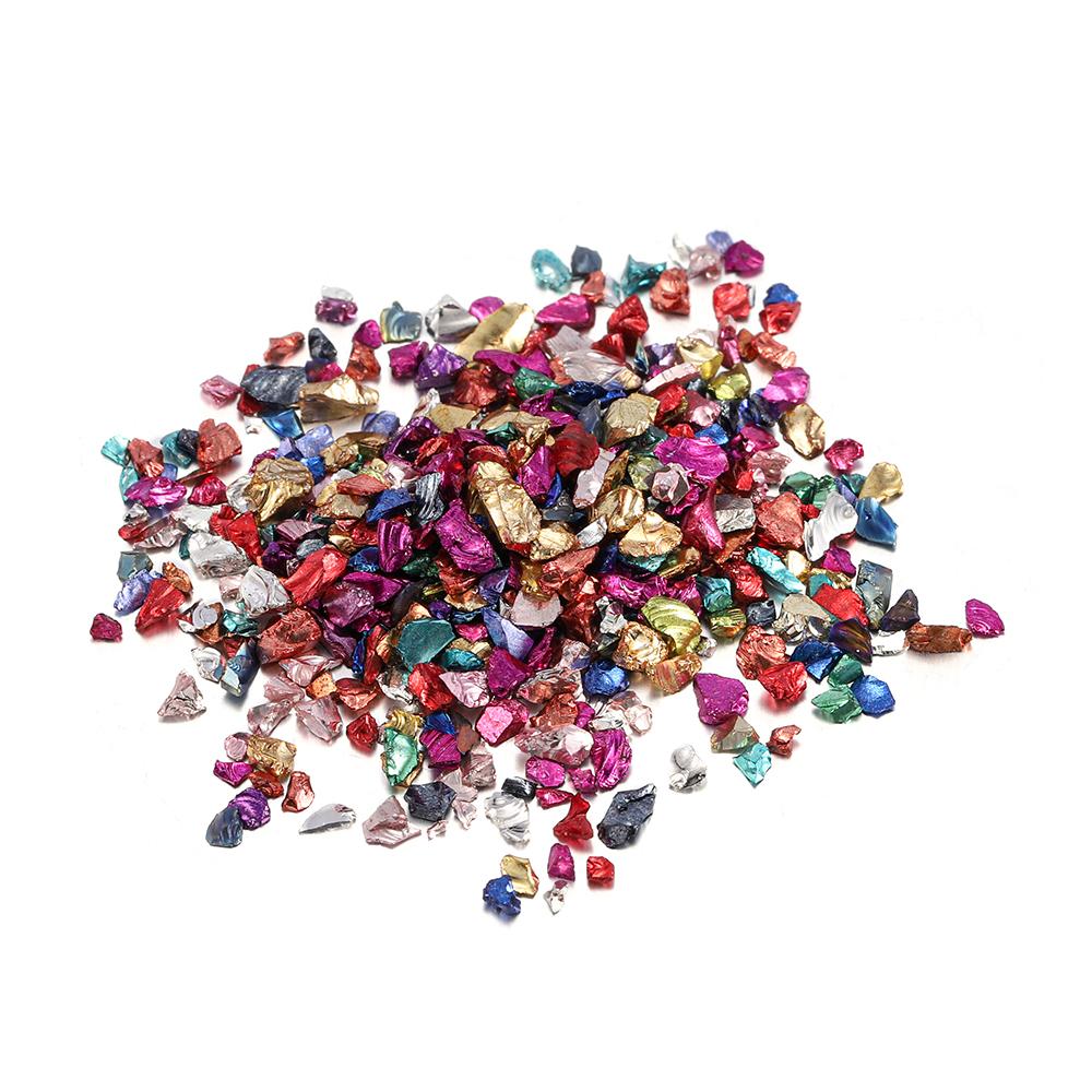 20/50g Glass Crushed Stone Irregularity Crystal Gravel Filling For DIY Epoxy Resin Mold Filler Crafts Decorative Nail Art Filler