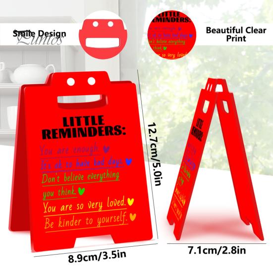 Rød akryl Skrivebord Advarselsskilt Heavy Duty Prank Skrivebord Advarselsskilt Hjemmekontor Skrivebord Minibordskilt Dekorasjon Ornament Co-worker Gag Gave