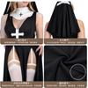 God's Punishment Comes Clothing Nun Clothing Halloween Cosplay Clothing Medieval Nun New Cross Medium Dress