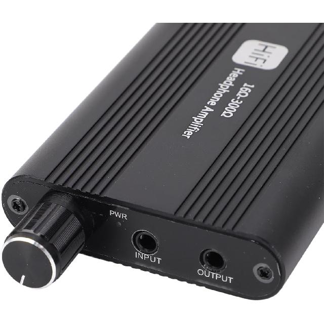 

VBESTLIFE Hi-Fi Усилитель для наушников, Портативный 3,5 мм Усилитель для наушников, Двухступенчатый переключатель усиления, 16-300 Ом Hi-Fi Усилитель для наушников, Совместимый с MP3,