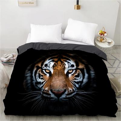 3D Bettbezug SteppdeckeDeckeBequemer Bezug Luxus Bettwäsche 135 140x200 150x200 220x240 200x220 für Zuhause Tier Tiger