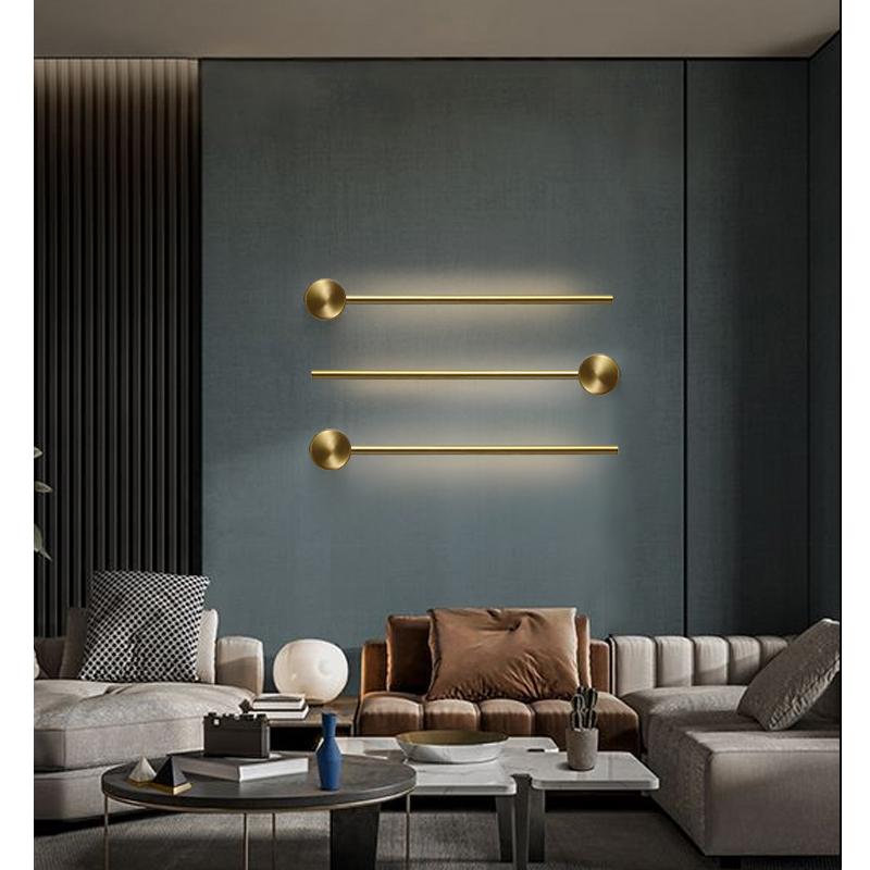 Fumi  Contemporary Long Strip Wall Lamp,  Led  Minimalist Indoor Wall Light For Indoor Living Room Bedroom,dining Room,bathroom