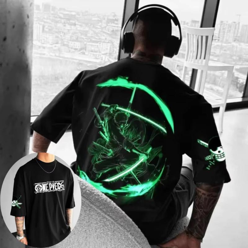 

One Piece Mens and Womens Tshirt Portgas D Ace New Harajuku Tee Anime Summer Spring Boy Shortsleeved Parentchild Outfit S