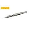 3 PCS Straight Tip Ceramic Tweezer Soldering Anti-Static Tweezers Soldering Tweezers  Hand Tool