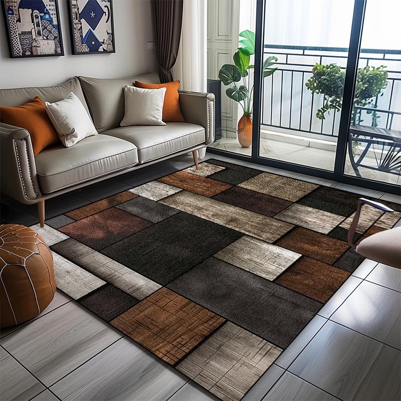 Modern Geometric Carpet Living Room Abstract Decoration Home Sofa Washable Big Size Rugs Bedroom Cloakroom Non-slip Floor Mats