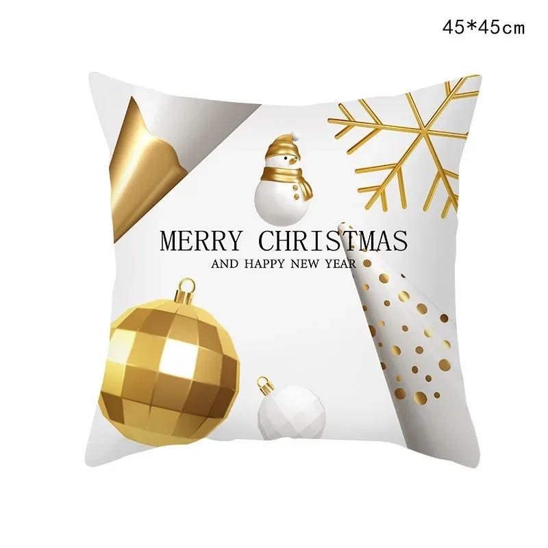 Christmas Themed Pillowcases Car Accessories Office Santa Claus Living Room Sofa Home Pillowcases
