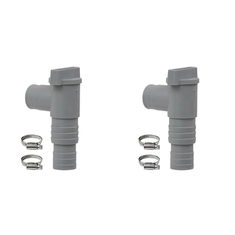 1-3Set PVC Pool Filter Pump Adapter Durable 32mm Pool On/Off Plunger Valve Leak Proof Sealed Replacement Outdoor Equipment