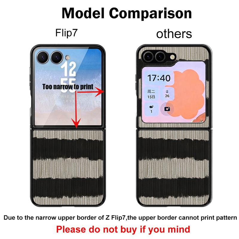 Fashion Striped Duck Heart Case For Samsung Z Flip 8 7 FE 6 5 4 Hybrid Leather Skin Hard PC Bumper Cover For Galaxy Z Flip8 Flip7 Flip6 Flip5
