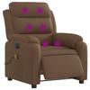 VidaXL Electric Massage Recliner, Relaxation Chair with Backrest, Seat with Armrests, TV Armchair of 3204972