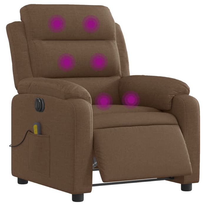 VidaXL Electric Massage Recliner, Relaxation Chair with Backrest, Seat with Armrests, TV Armchair of 3204972
