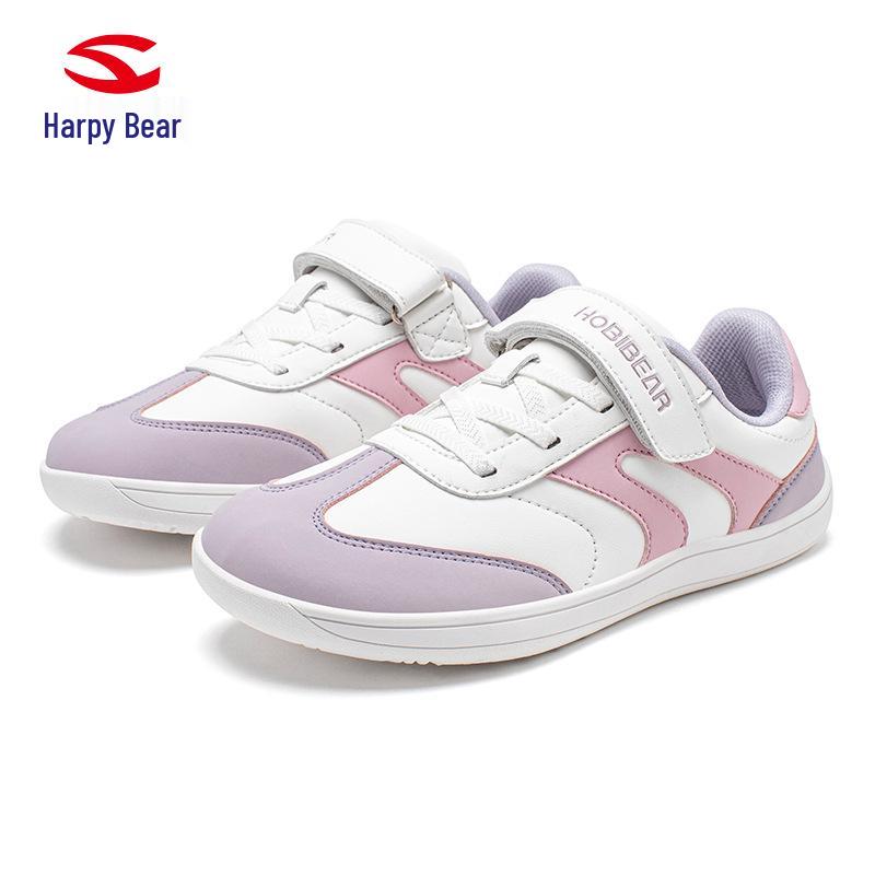 Happy Bear Kids' Leather Wide-Toe Outdoor Casual Walking Shoes