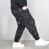 Büyük Boy Erkek Pantolon Gevşek Yaz Trendy Şişman Pantolon Büyük Sandıklar Şişman 7 Pantolon artı Boyutu artı Boyutu Kırpılmış