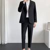 Completo casual da uomo stile coreano vestibilità ampia primavera autunno giacca leggera bella fresca