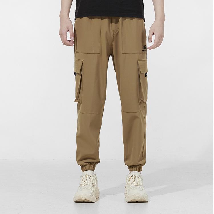New Balance Fleece Cargo Pants Asia Sizing 'Tan' Men's AMP14314-OV