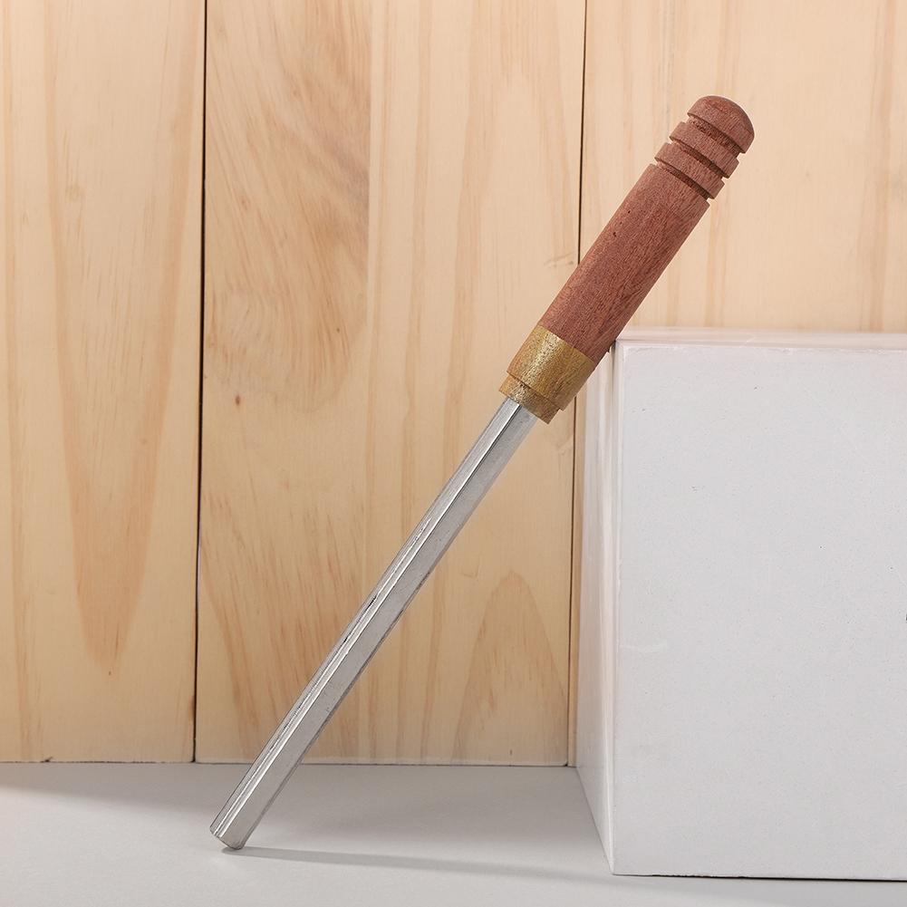 Gitarrenbundfeile Holz-/Gummi-Griff Gitarrenreparatur-Wartungswerkzeug Luthier-Werkzeug Instrumentenzubehör