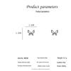 S925 Silver Needle Butterfly Stud Earrings - Elegant, Hollow Design for Women, Versatile & High-End Fashion Accessory