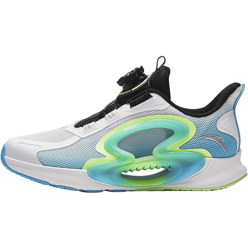 Anta Kids Monthly 2.0 Mesh Fabric Trendy Fashion Comfortable Versatile Shock Absorbing Breathable Lightweight Low Top Running Shoes A312425599H-5