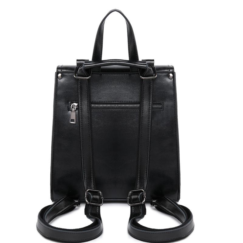 Women Backpack Cross Body Laptop Bag Genuine Leather Book School Girls Female Cowhide Rucksack Shoulder Messenger Bags Backpacks
