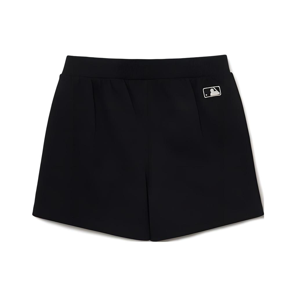 MLB New York Yankees Solid Logo Micro Badge Sports Casual Shorts Women Shorts Black 3FSPB0133-50BKS