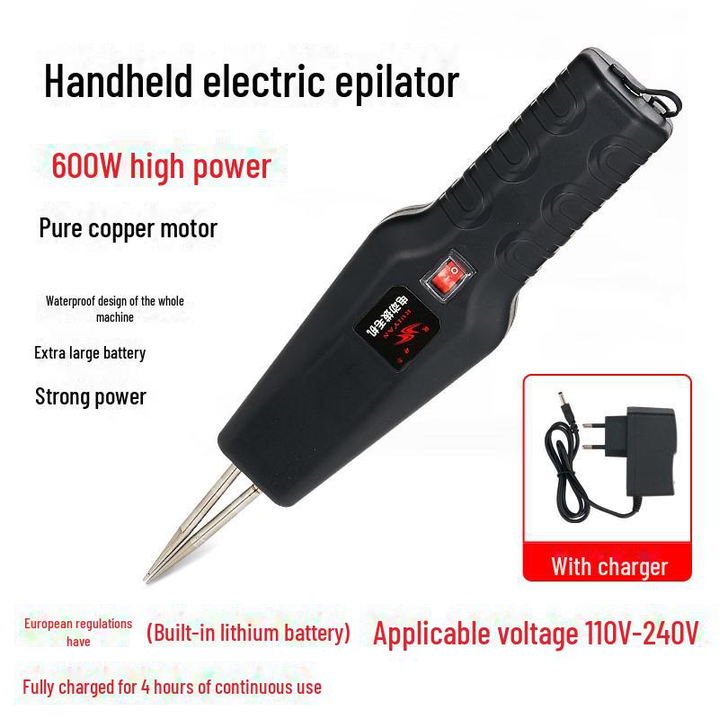 ""Elektrische Geflügelrupfmaschine""": Lithiumbatterie, Automatisch für Huhn, Ente und Gans - Europäischer Standard"