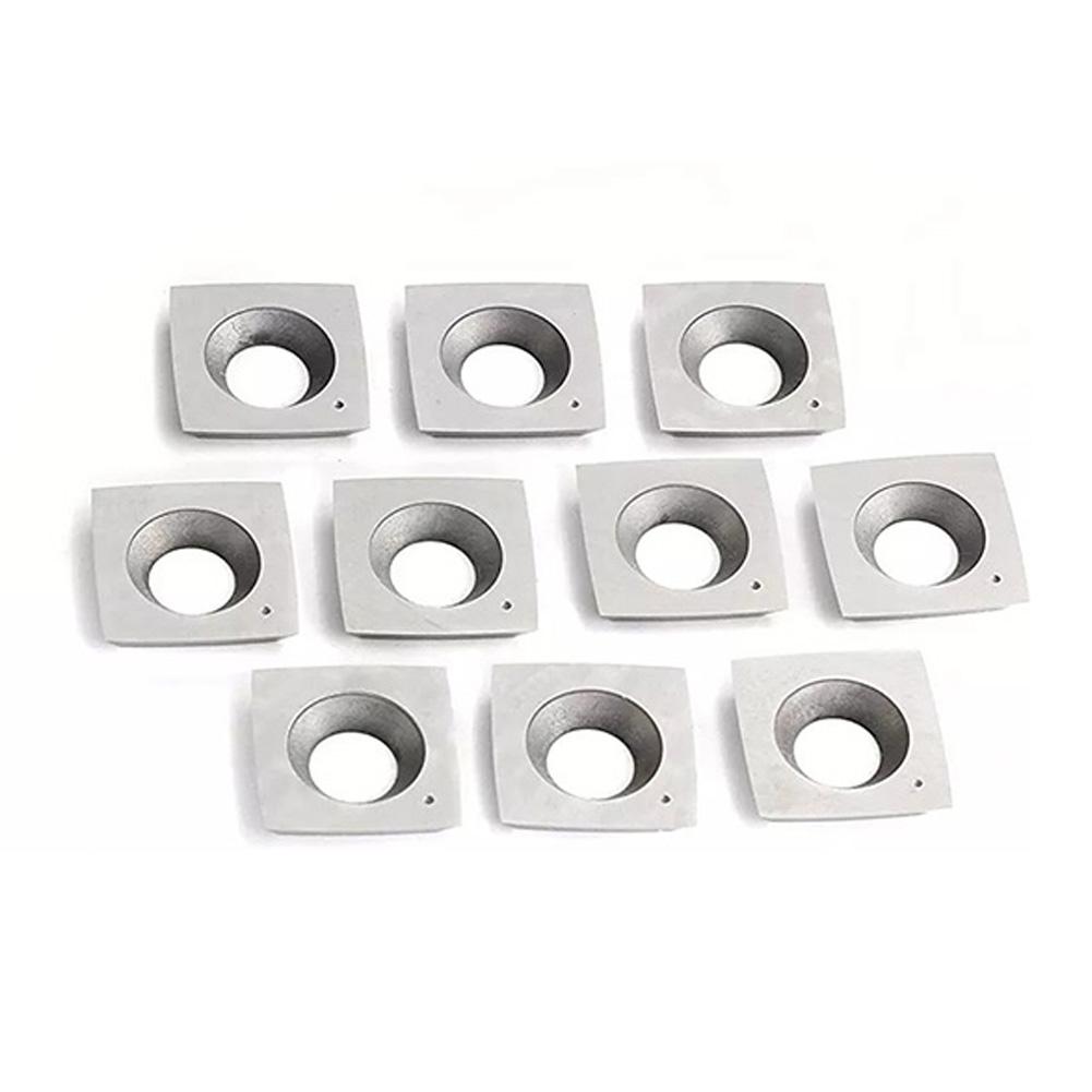 15Mmx15Mmx2.5Mm R100 Radius Carbide Inserts Cutters For Byrd Shelix Cutterhea 10pcs Woodworking Discarded Carbide Blades