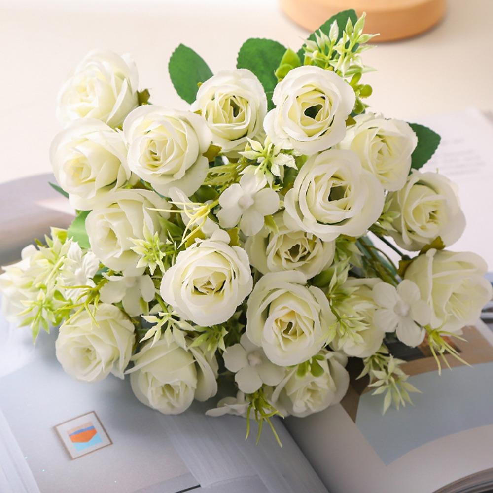 Landscape Rose Silk Bouquet 30cm Wedding Bouquet Fashion Artificial Silk Flowers Home Decorations