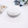 Internet celebrity French retro flat top straw hat summer travel sun hat manufacturer