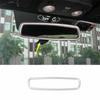 For Ford Mustang 2015- Matte Silver Interior Rearview Mirror Frame Trim 1PCS