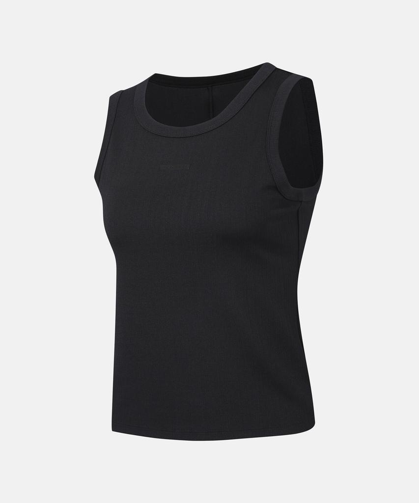 DESCENTE Women'S Ribbed Sleeveless Black (Sq322Pst71)