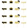 Cake School Graduation Decor With Colorful Paper Flags For Party Prop Venue