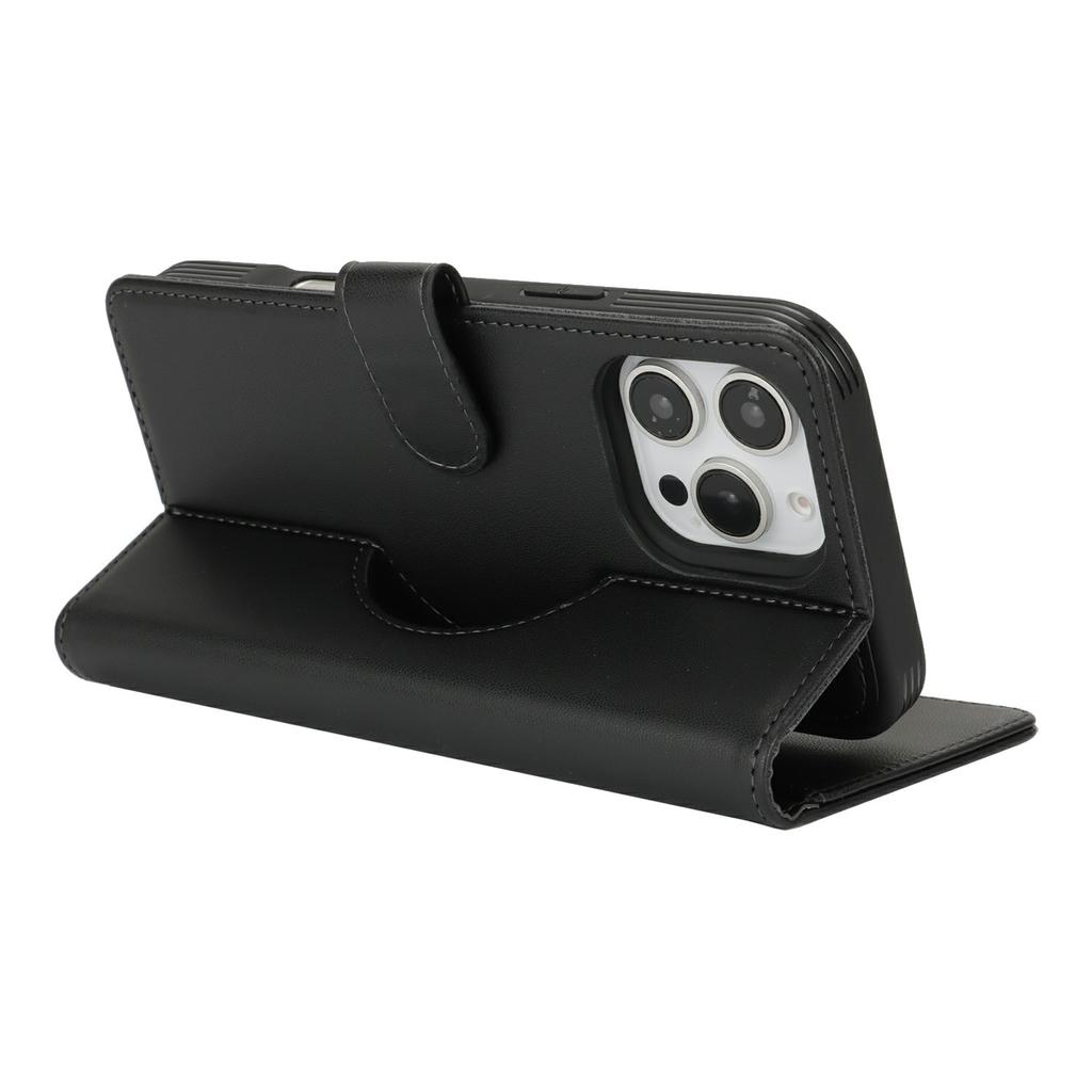 Für iPhone 16 Pro Brieftasche Hülle Kompatibel mit MagSafe Sturzsicher Abnehmbare PU Leder Handyhülle