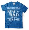 Papa And Dad Gift Tshirt Fathers Day Gift For Grandpa Dad Gifts
