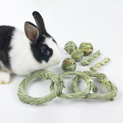 5Pcs/Set Pet Chew Grass Bite Resistant Scratch-resistant Bur-free Lightweight Natural Relieve Boredom Grinding