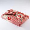 Noren Furoshiki Double Width Made in Machine Interior Japanese Kimono Print Medium, 70cm, (Retro Flower/Red) - Japan, 100% Cotton, Washable,