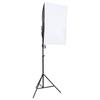 VidaXL Photo Studio Kit with Lighting and Backdrop Photography Light Background System Kit 3094744