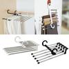 Est 5 In 1 Pant Rack Multifunction Shelves Stainless Steel Multi-functional Wardrobe Magic Trouser Hangers Dropshipping