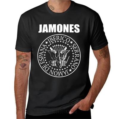Tricou Buenos Jamones cu grafică pentru băieți, albi, personalizați, creați-vă propriul tricou bărbătesc din bumbac