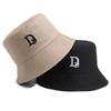 Double-sided Bucket Hat Female Embroidery Two-sided with Sun Hat Four Seasons Fashion Basin Hat Fresh Bucket Hat