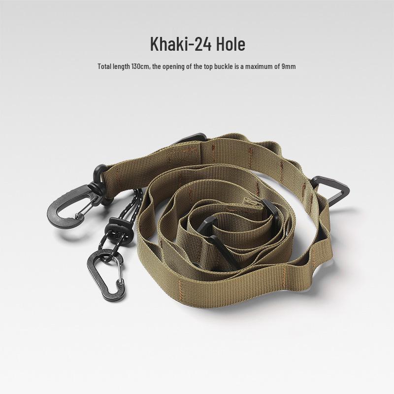

Multifunctional Black Awning Clothesline with 24-Hole Storage Strap and Hanging Buckle хакі