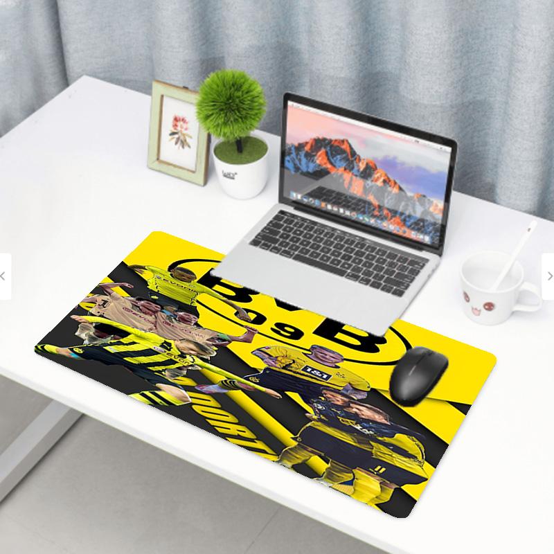 Borussia Dortmund Print Mouse Pad, Anti‑Slip Desktop keyboard Mat, for PC Laptop Gaming Working Daily Use, Cool Festival Surprise Gift