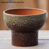Minimalist Large Coarse Pottery Flower Pot for Succulents and Green Plants