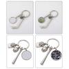Sublimation Blank Keychain Metal Keyring Heat Transfer Keychain for Christmas