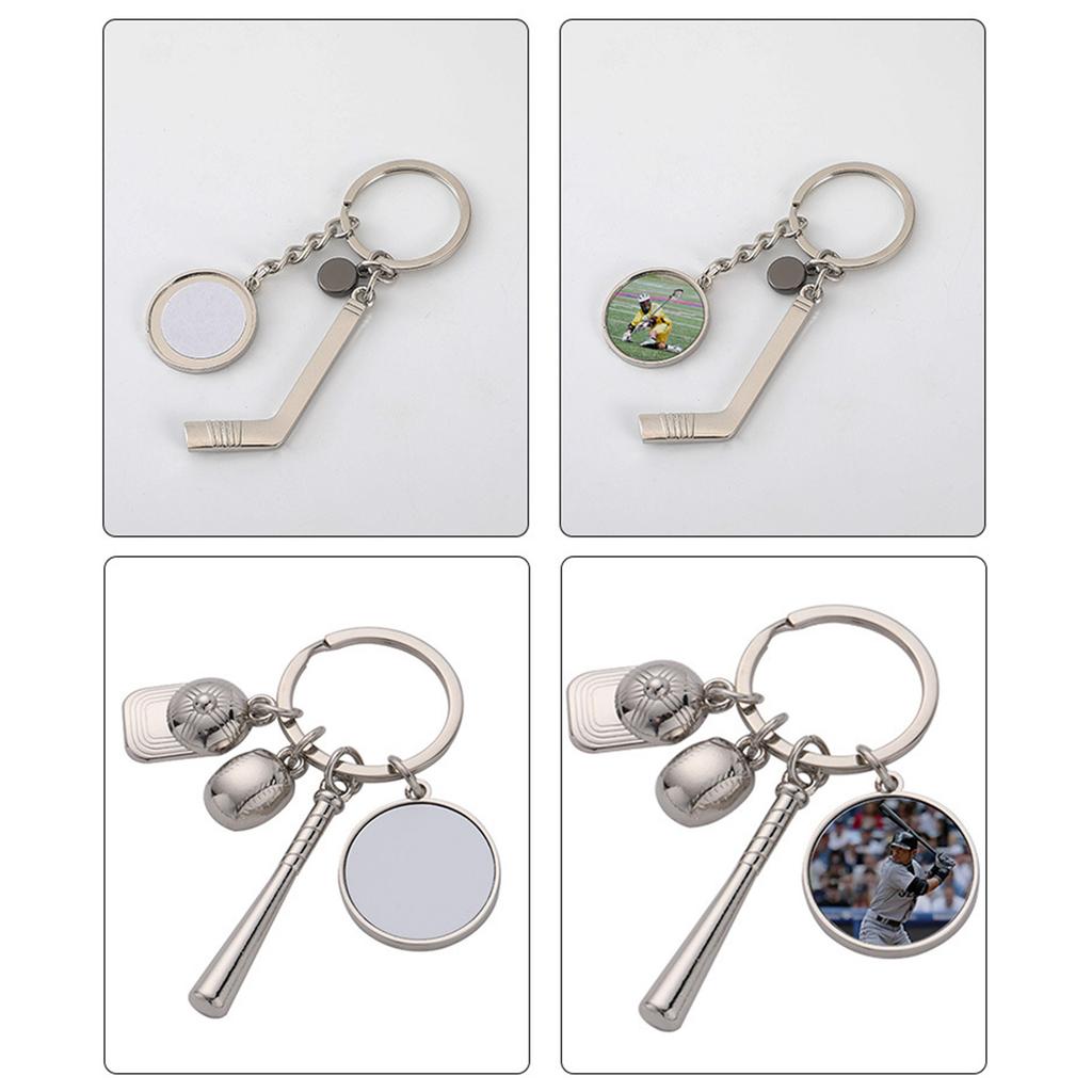 Sublimation Blank Keychain Metal Keyring Heat Transfer Keychain for Christmas