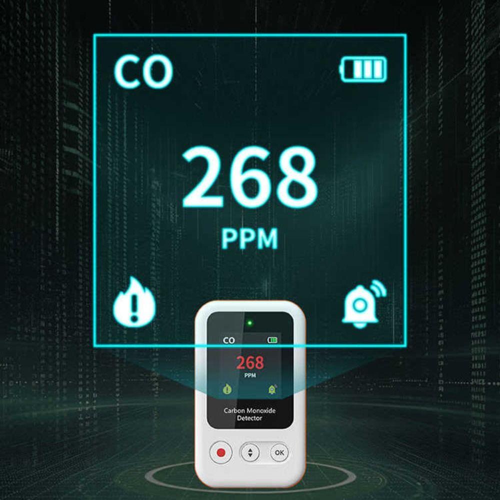 High Definition Carbon Monoxide Detector High Sensitivity Air Quality Monitor  Indoor Outdoor