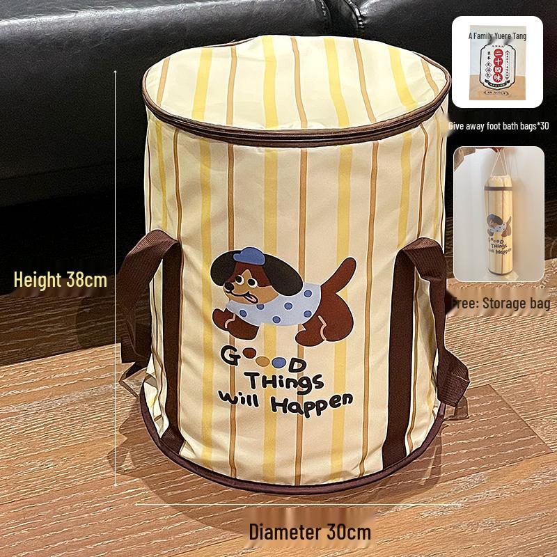 Foldable Portable Over-Calf Foot Bath Bucket for Travel and Home Use
