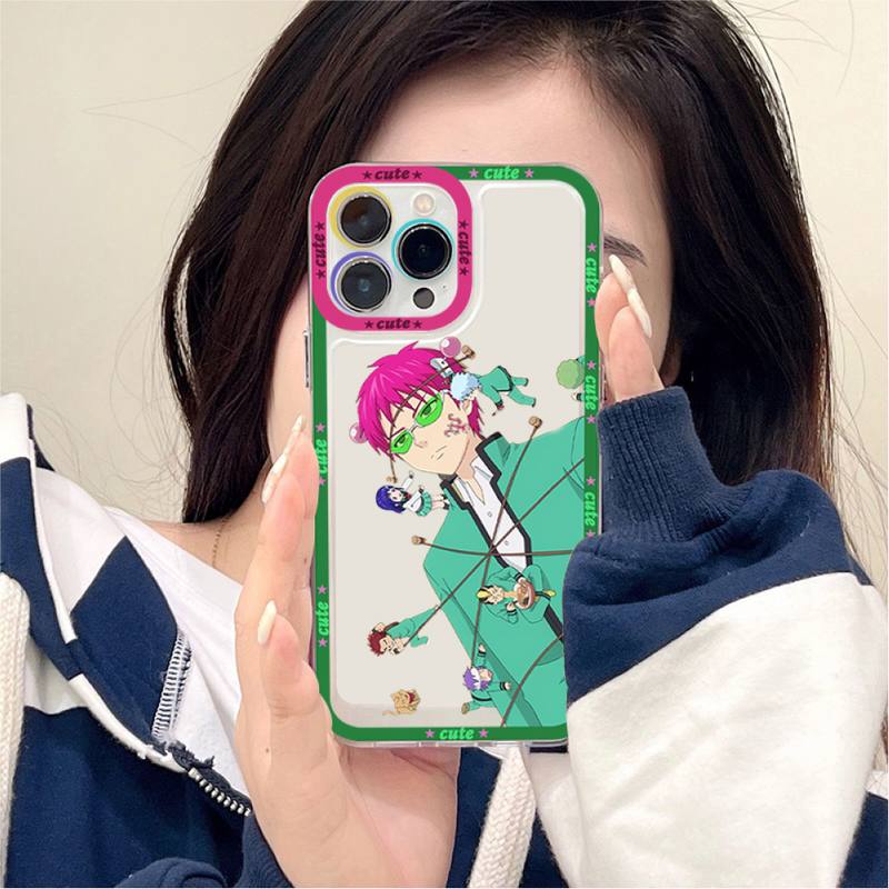Japanese anime the disastrous life of saiki k Phone Case For 14 Pro 14 Pro Max iPhone 11 12 13 Mini Pro Max Case shell